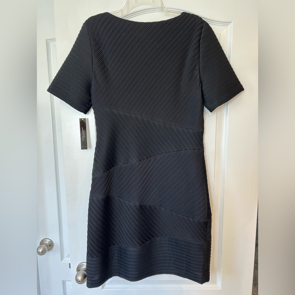 NWT Tahari ASL Black Short Sleeve Dress - Lined - Picture 6 of 10